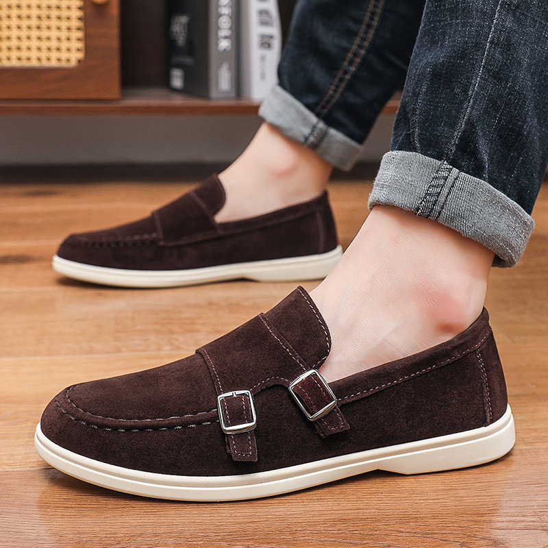 Men's Casual Shoes Suede Loafe – Men Formal Wear Shoes recenzja i cena