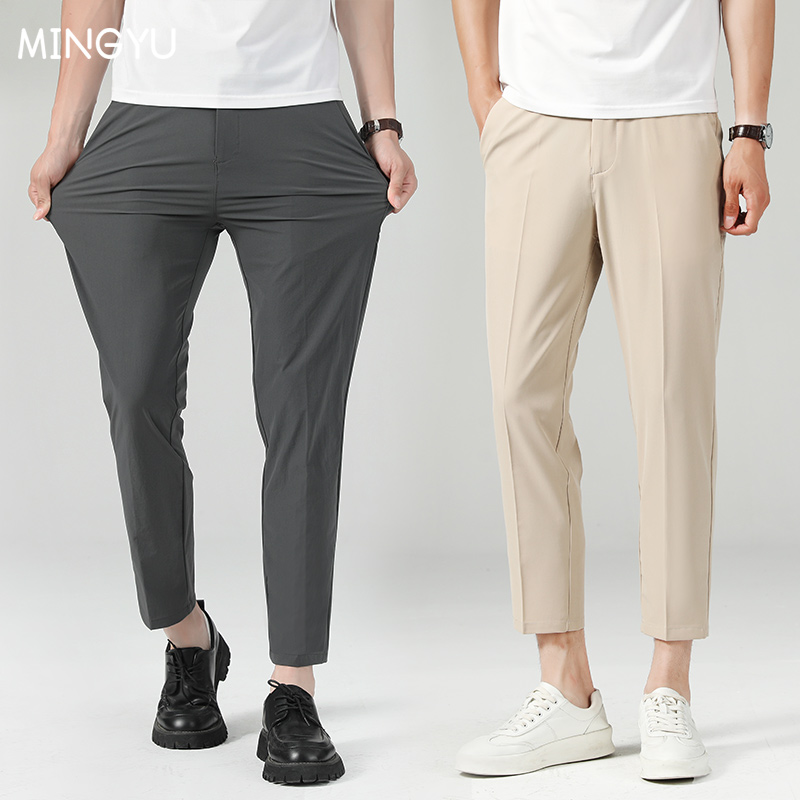 New Summer Thin Suit Pants Men – Men Formal Wear Set recenzja i cena