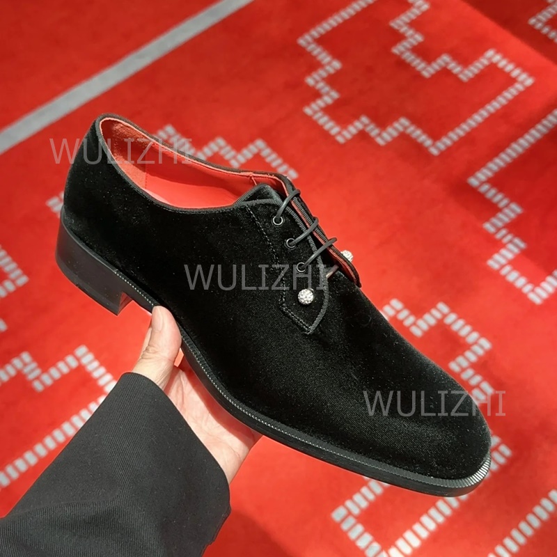 Suede Black Loafers Silver Cry – Men Formal Wear Shoes recenzja i cena