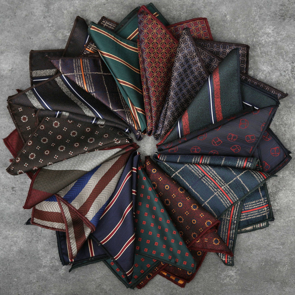 Men's Fashion New Striped Pock – Men'S Formal Wear Accessories recenzja i cena