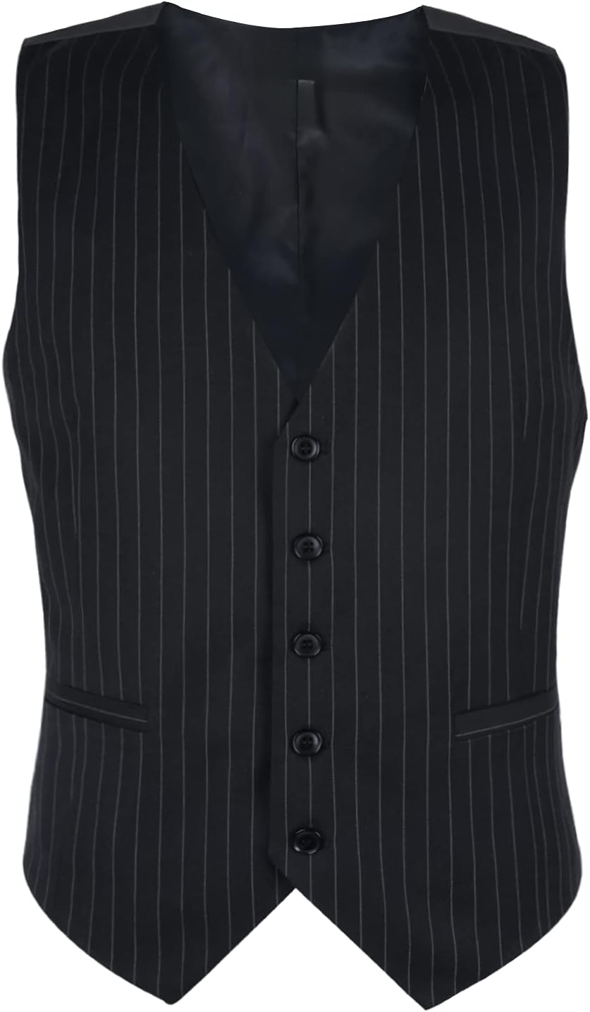 Mens Pinstripe Business Suit V – Men'S Formal Wear Waistcoat recenzja i cena