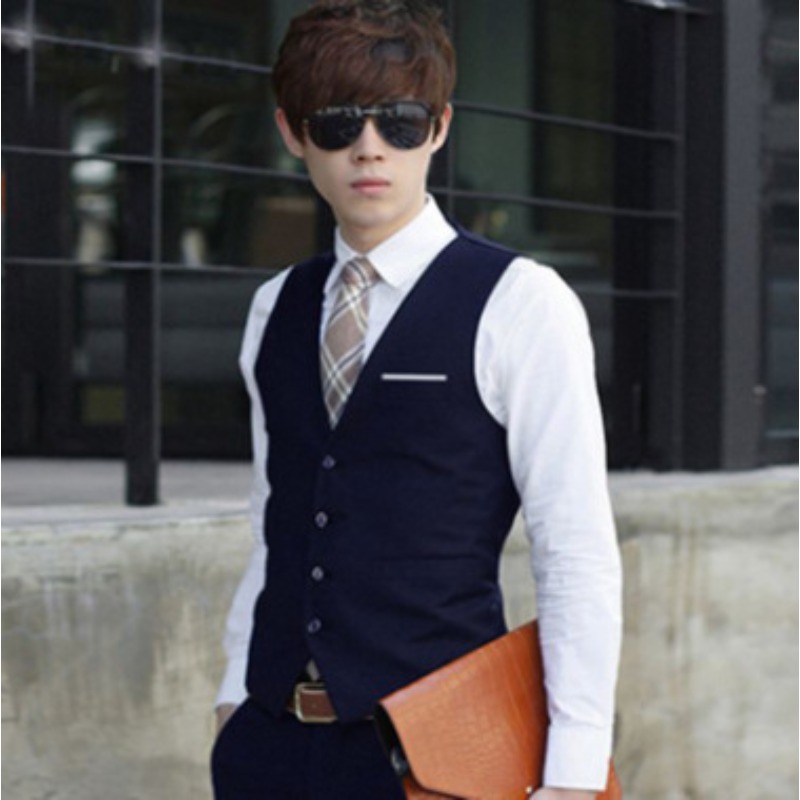 Men British Slim Fit Suit Vest – Men'S Formal Wear Waistcoat recenzja i cena