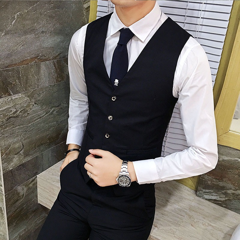 Men British Slim Fit Suit Vest – Men'S Formal Wear Waistcoat recenzja i cena