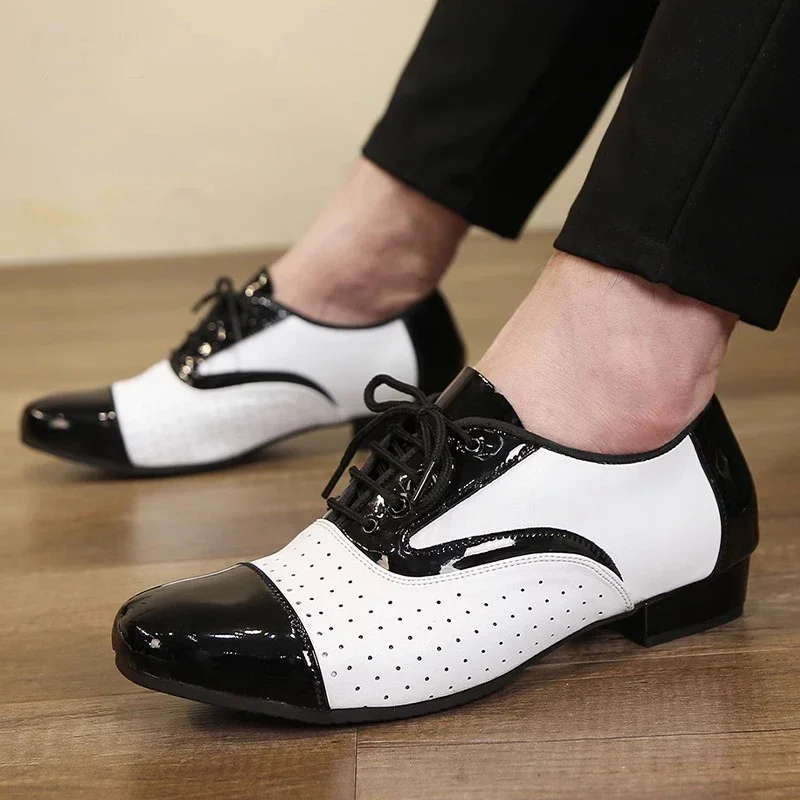 Modern Dance Shoes For Men Sof – Men Formal Wear Shoes recenzja i cena