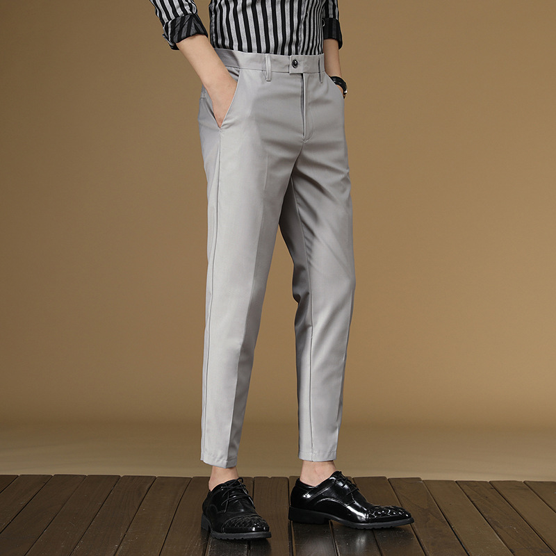 Summer Suit Pants Men Red Blac – Men Formal Wear Dress recenzja i cena