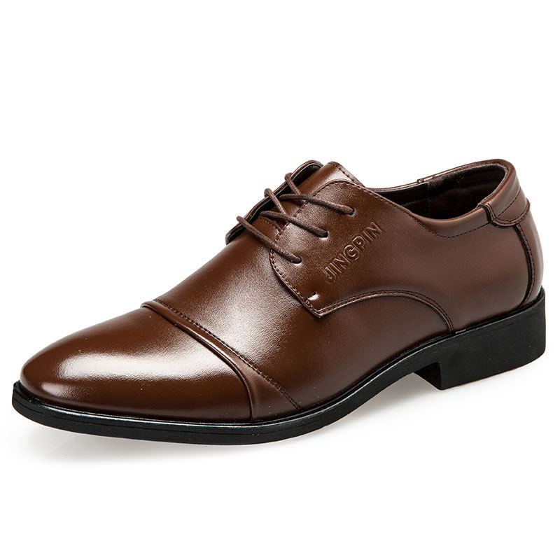 Large-sized men's leather shoe – Men Formal Wear Dress recenzja i cena