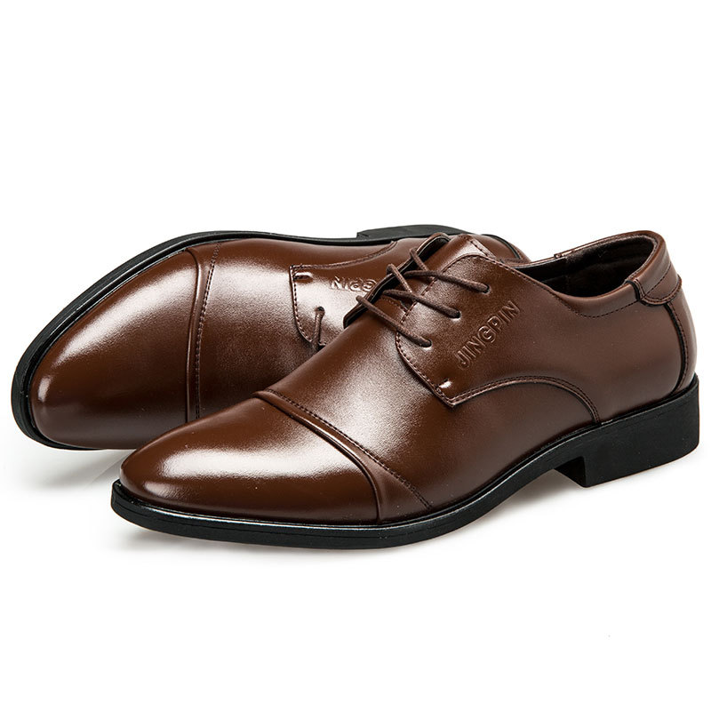 Large-sized men's leather shoe – Men Formal Wear Dress recenzja i cena