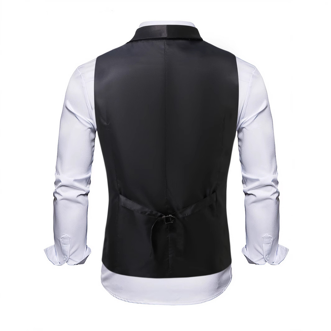New Men Black Sequin Double Br – Men'S Formal Wear Waistcoat recenzja i cena
