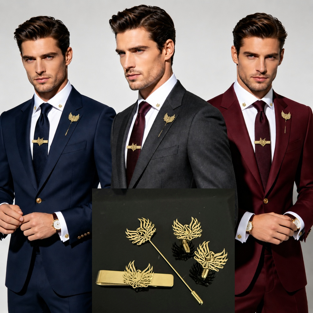 Custom Cufflink Tie Set Bar Pe – Men'S Formal Wear Accessories recenzja i cena