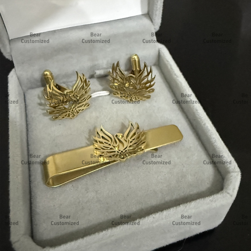 Custom Cufflink Tie Set Bar Pe – Men'S Formal Wear Accessories recenzja i cena