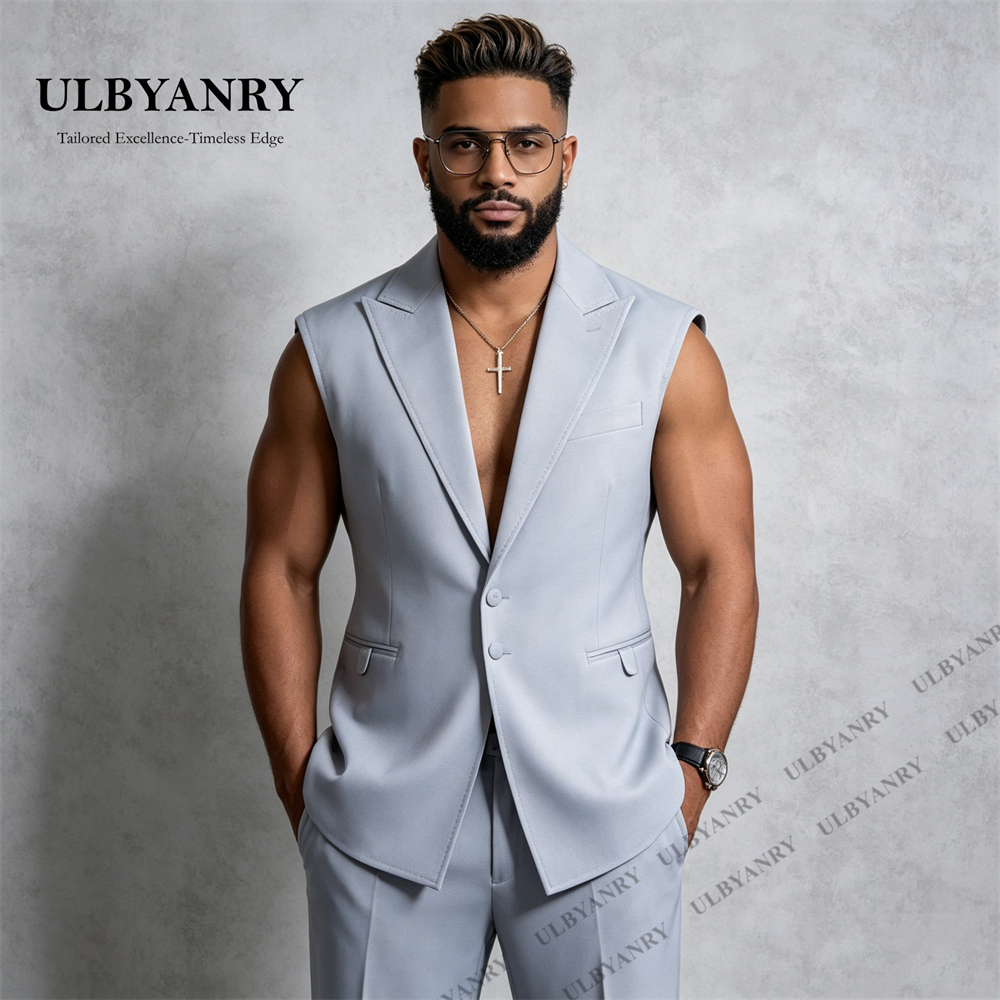ULBYANRY Summer Waistcoat Pant – Men'S Formal Wear Waistcoat recenzja i cena