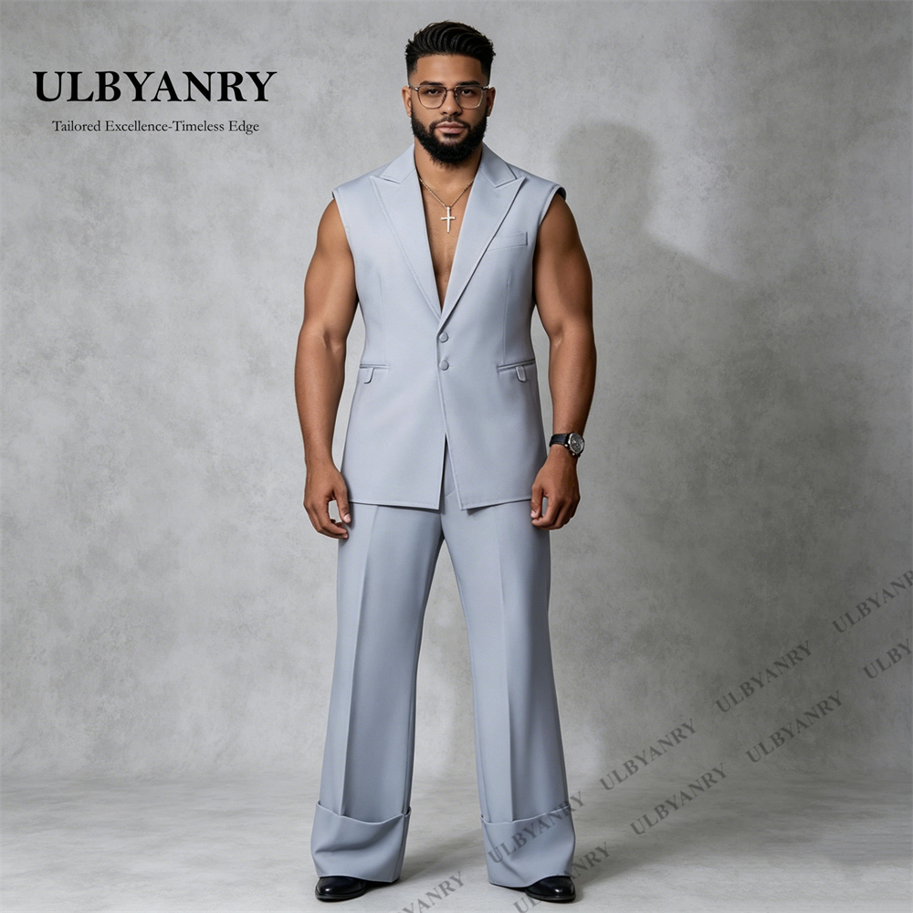 ULBYANRY Summer Waistcoat Pant – Men'S Formal Wear Waistcoat recenzja i cena