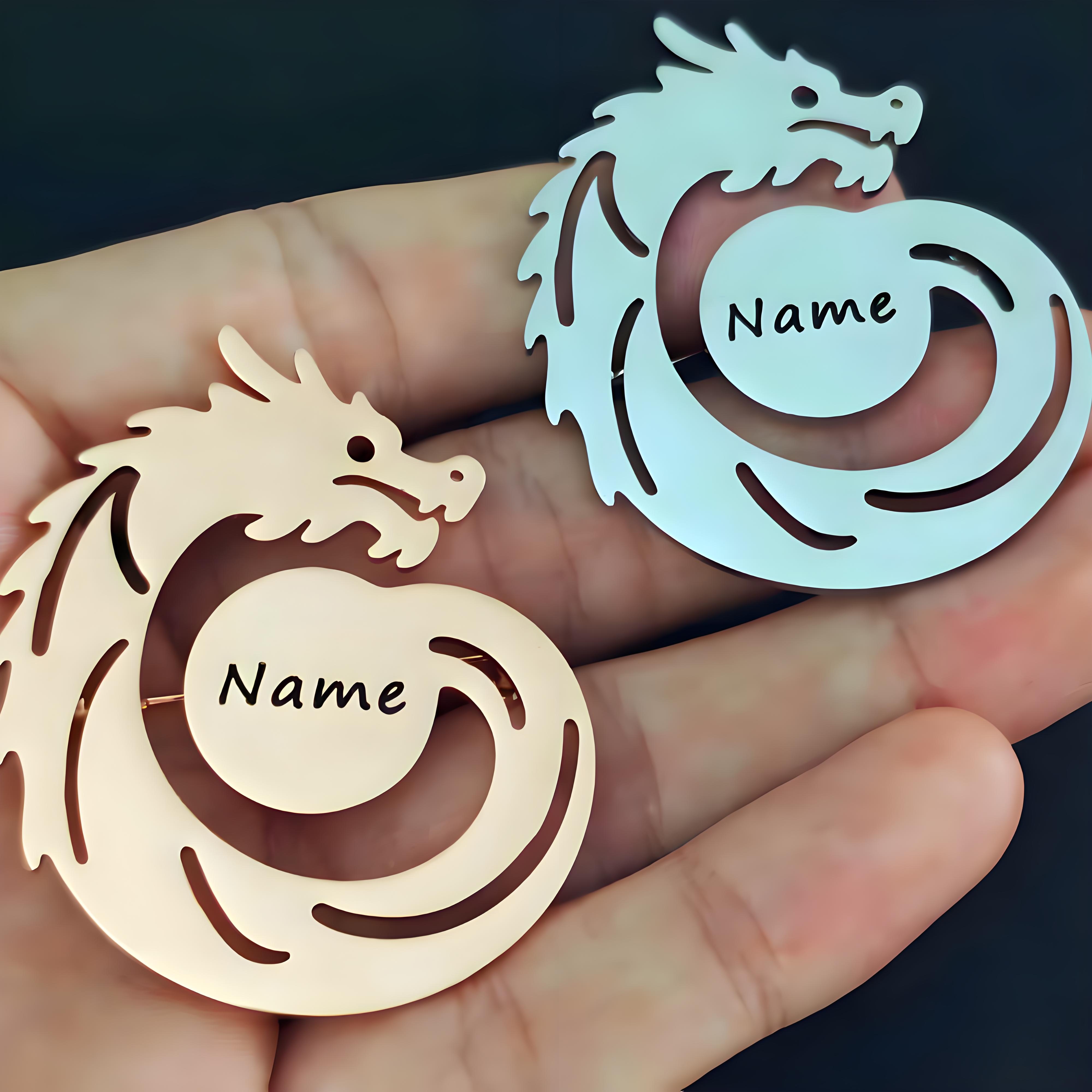 Custom Name Dragon Brooch, Per – Men Formal Wear Names recenzja i cena