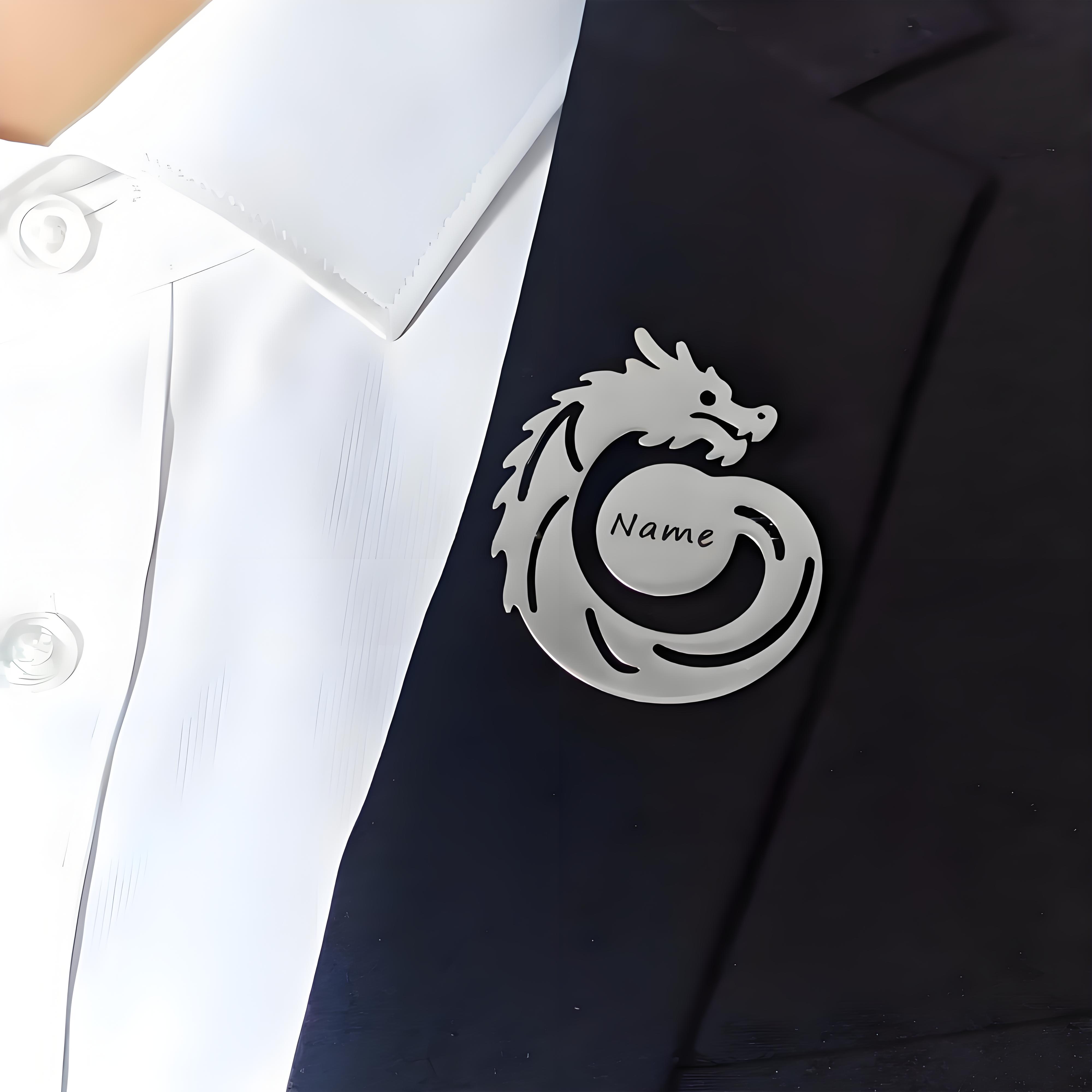 Custom Name Dragon Brooch, Per – Men Formal Wear Names recenzja i cena