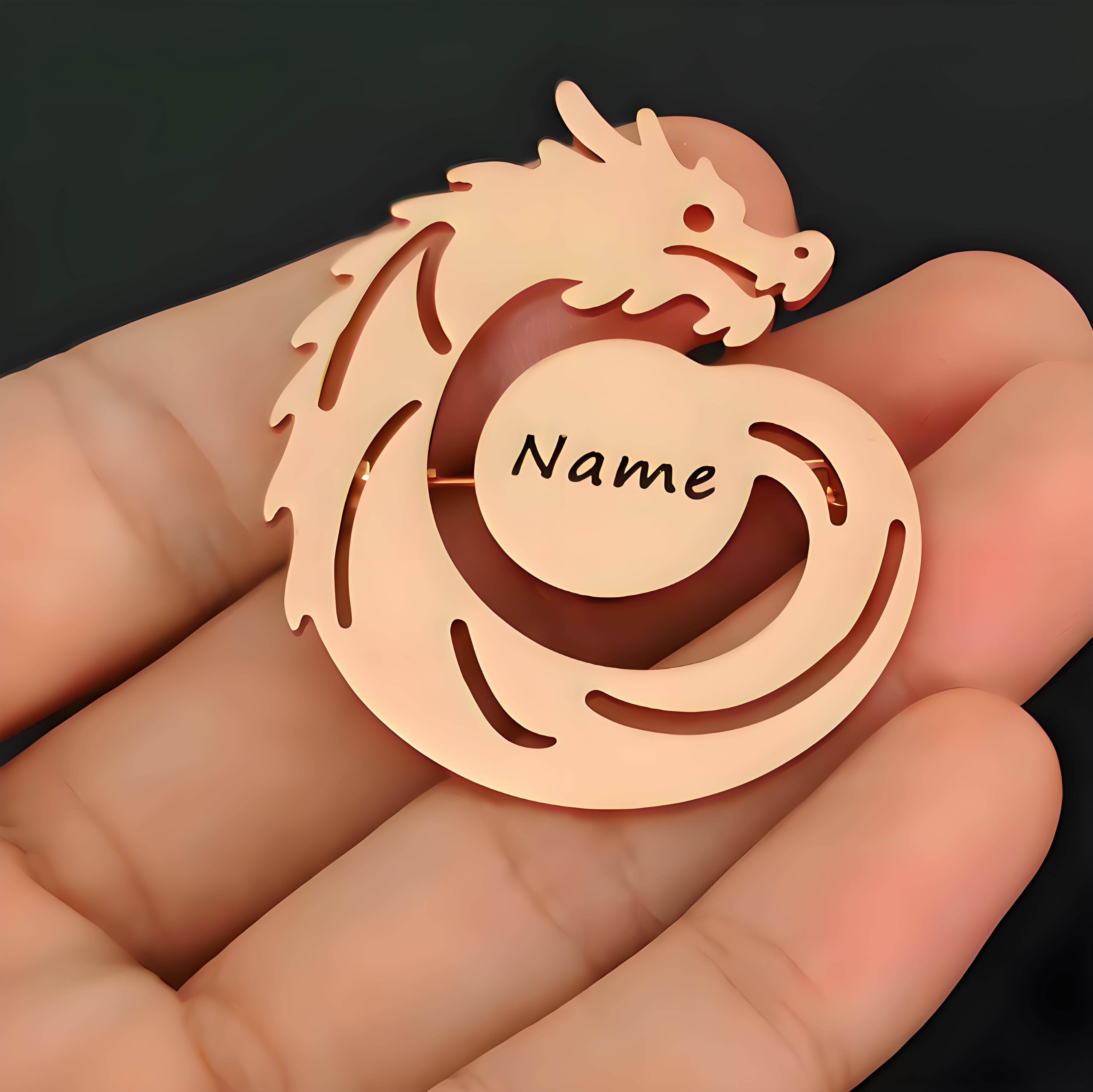 Custom Name Dragon Brooch, Per – Men Formal Wear Names recenzja i cena