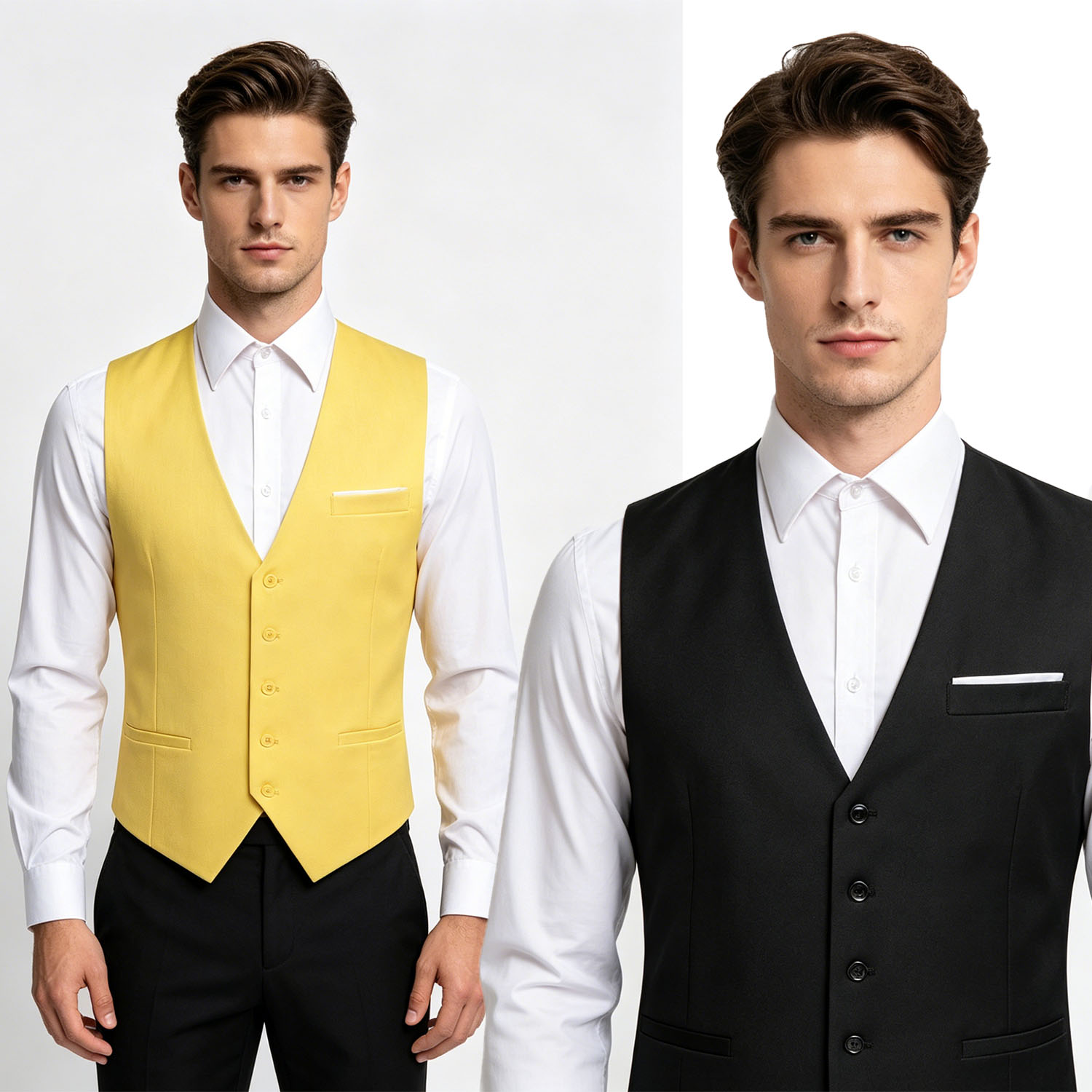 Men's Formal Suit Vest, Solid  – Men'S Formal Wear Waistcoat recenzja i cena