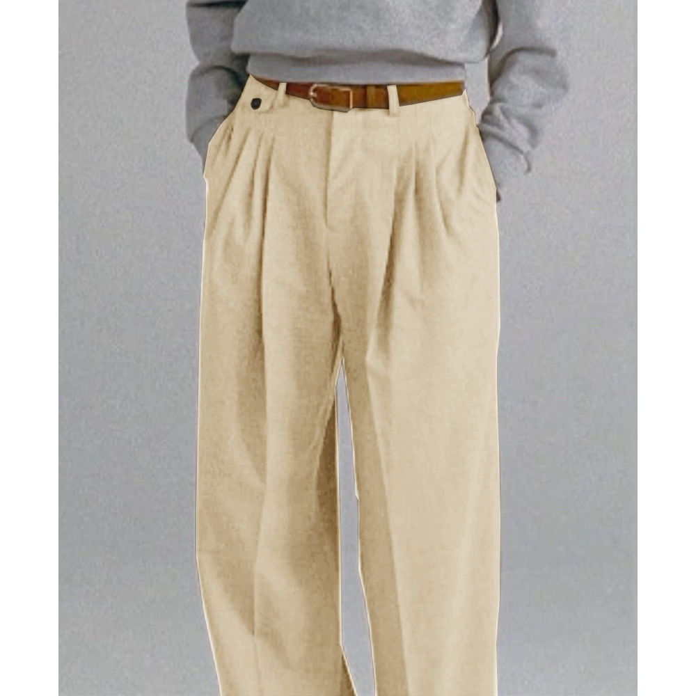 Mens Dress Pants Pleated Strai – Dress Pant Flat Front recenzja i cena