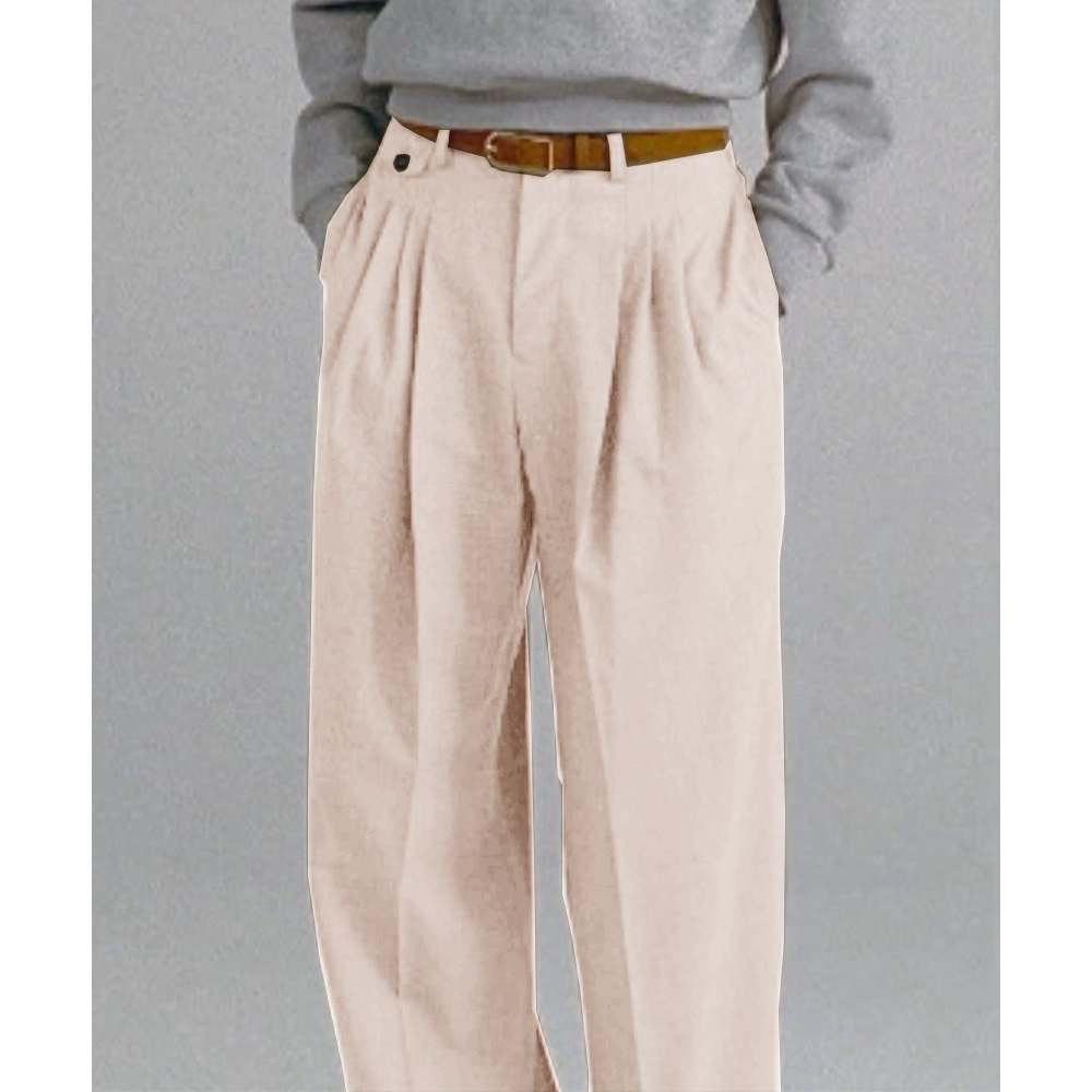 Mens Dress Pants Pleated Strai – Dress Pant Flat Front recenzja i cena