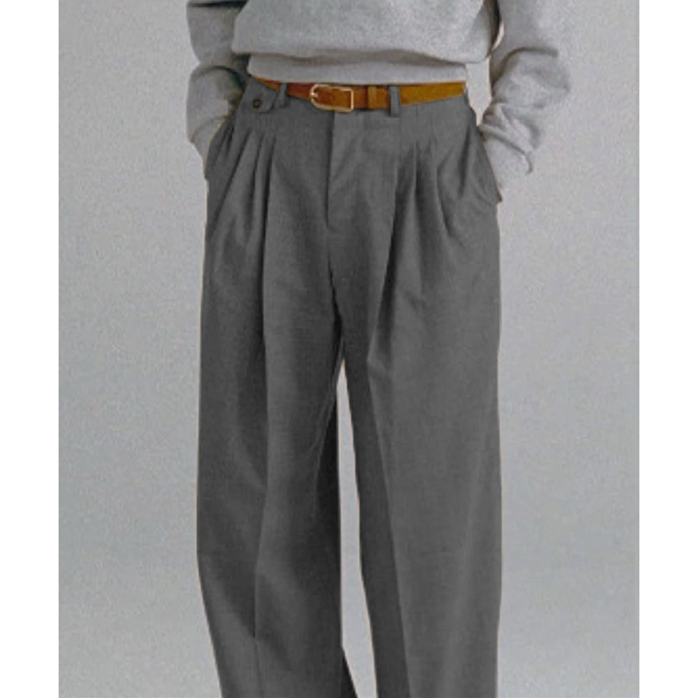 Mens Dress Pants Pleated Strai – Dress Pant Flat Front recenzja i cena