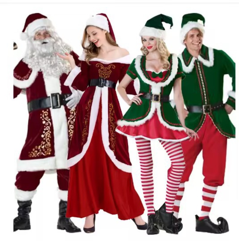 Santa Claus Costume Women Men  – Men Formal Wear Set recenzja i cena
