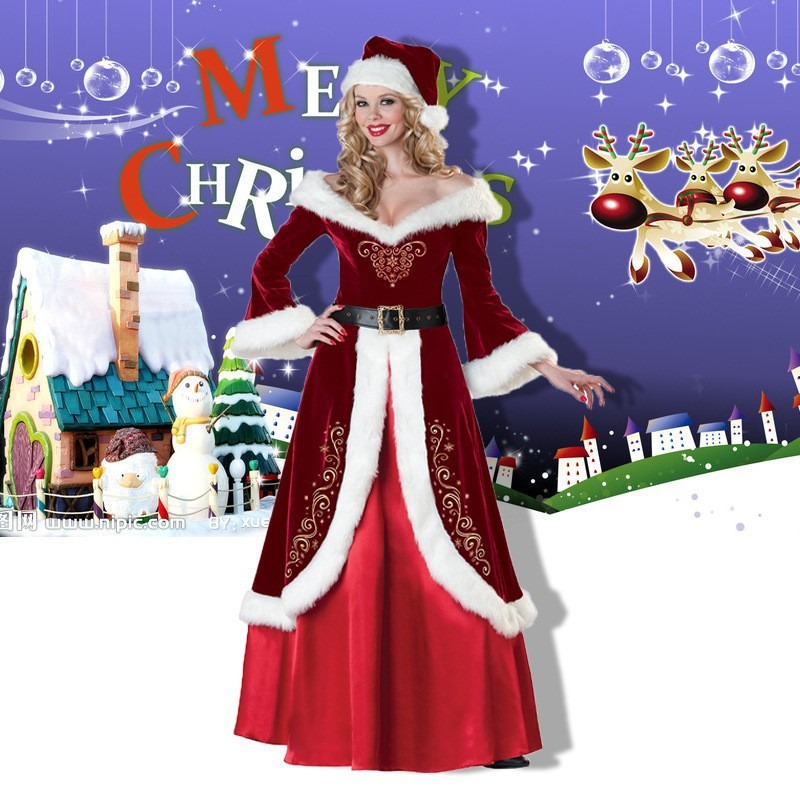 Santa Claus Costume Women Men  – Men Formal Wear Set recenzja i cena