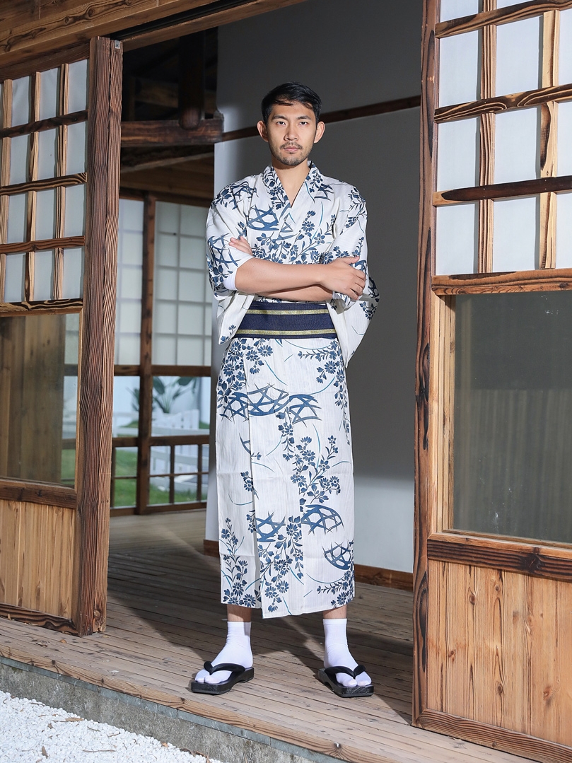 Japanese Kimono With Belt Men' – Traditional Japanese Men'S Formal Wear recenzja i cena