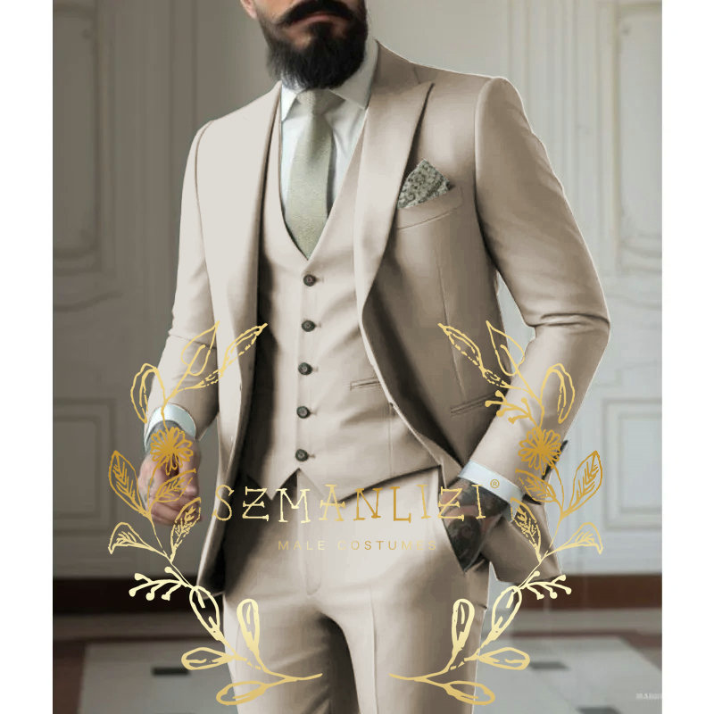 Light green Suits Men Suits 3  – Men Formal Wear Dress recenzja i cena