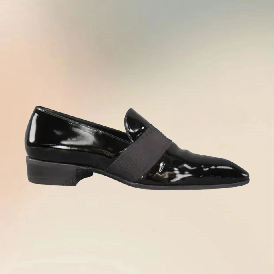 Black Patent Leather Riband De – Men Formal Wear Shoes recenzja i cena