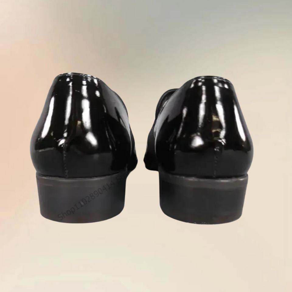 Black Patent Leather Riband De – Men Formal Wear Shoes recenzja i cena