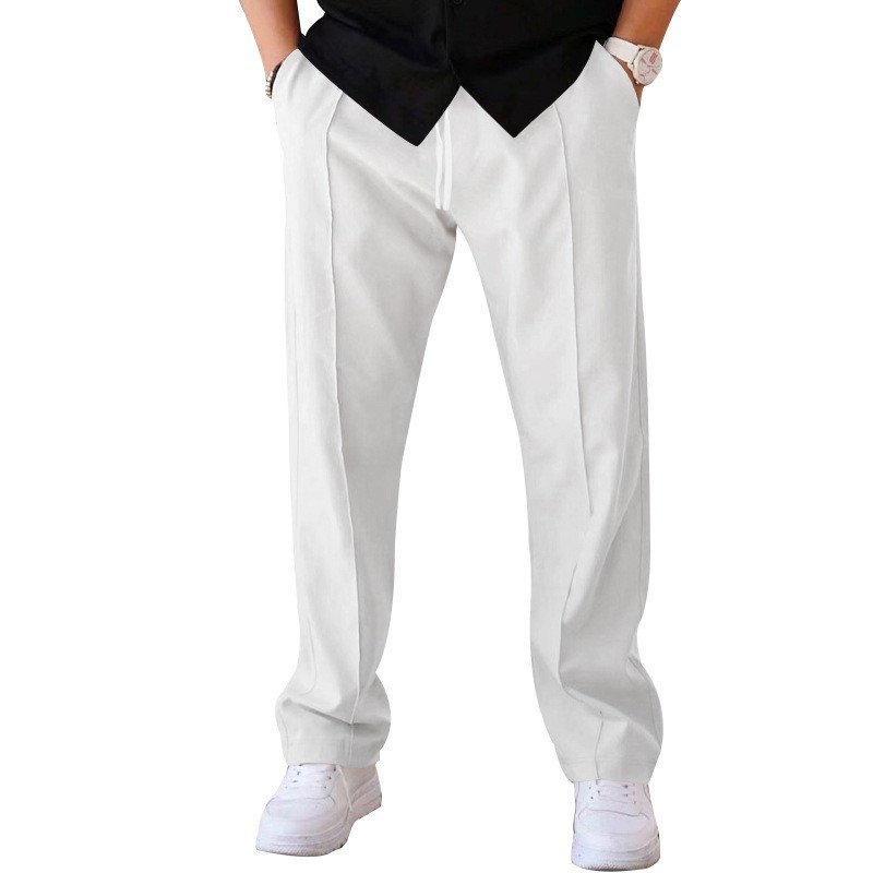 Men Casual LooseStraight Leg D – Dress Pant Flat Front recenzja i cena