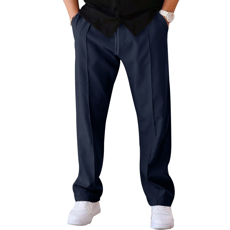 Men Casual LooseStraight Leg D – Dress Pant Flat Front recenzja i cena