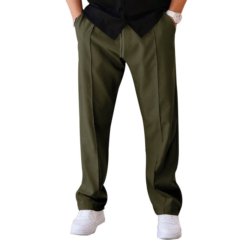 Men Casual LooseStraight Leg D – Dress Pant Flat Front recenzja i cena