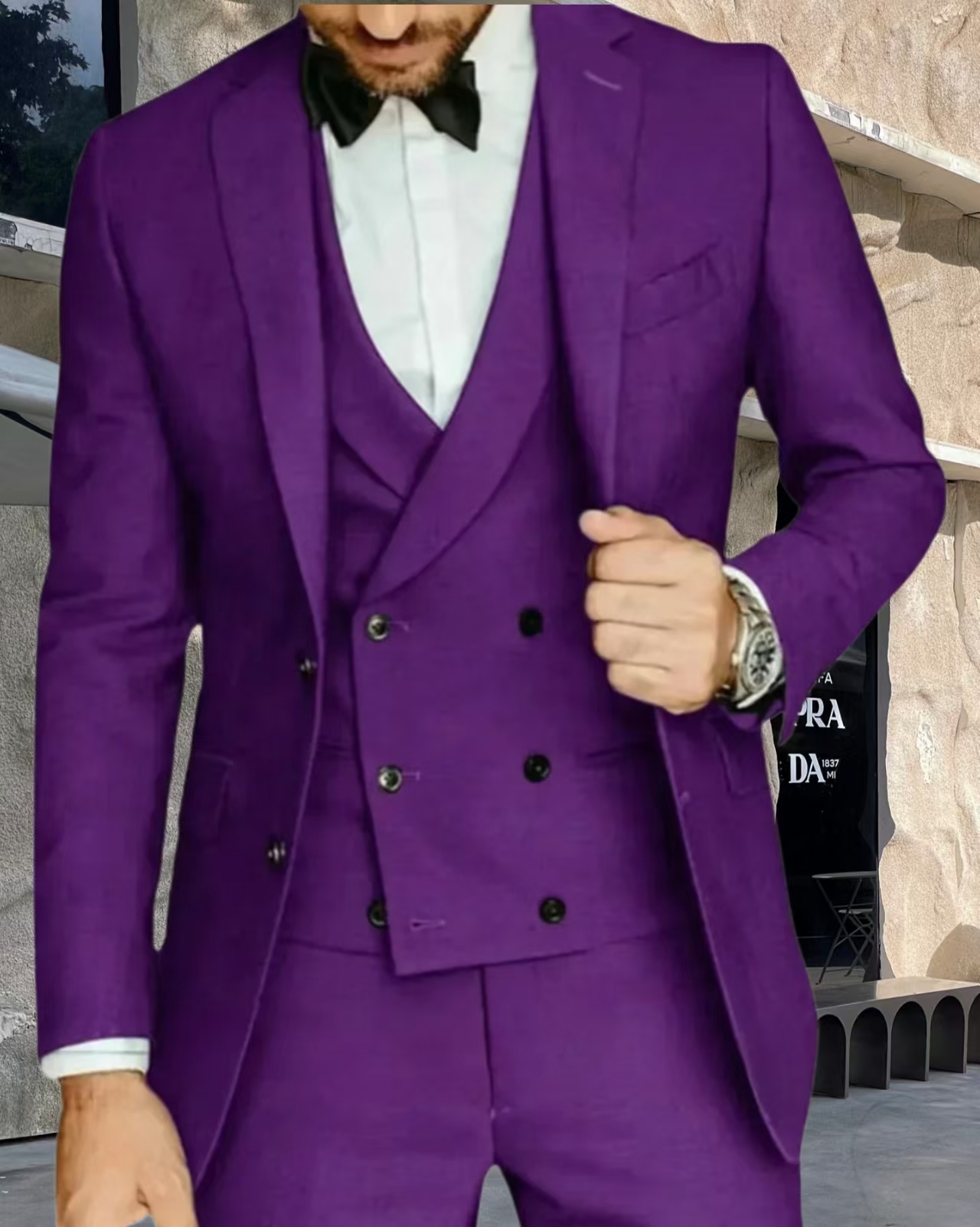 Men's Solid Color Tuxedo Suits – Men'S Formal Wear Waistcoat recenzja i cena