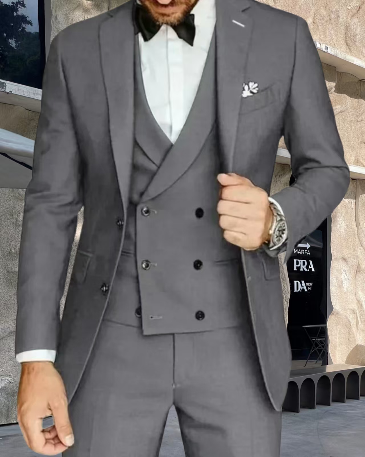 Men's Solid Color Tuxedo Suits – Men'S Formal Wear Waistcoat recenzja i cena