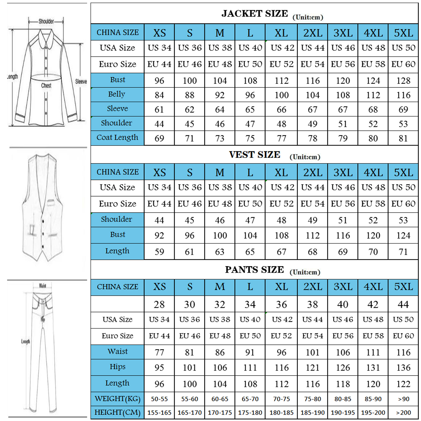 Customized 3 Pieces Suits Men  – Men Formal Wear Dress recenzja i cena