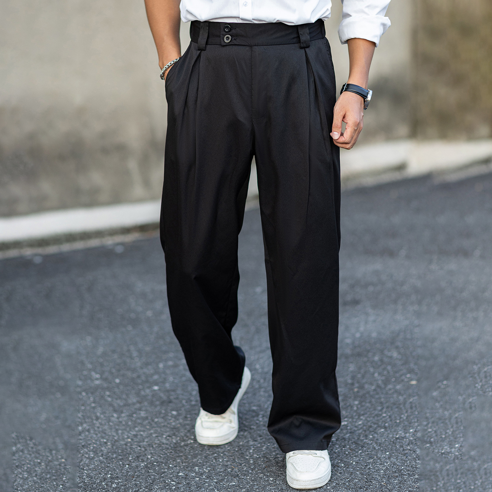 2026 Men’s Wide Leg Dress Pant – Dress Pant Flat Front recenzja i cena