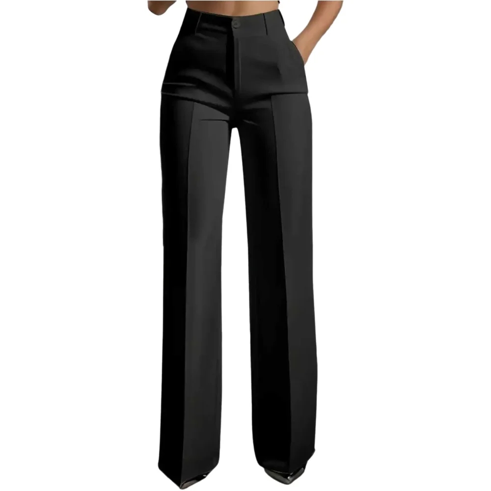 Women's High Waisted Wide Leg  – Dress Pant Flat Front recenzja i cena