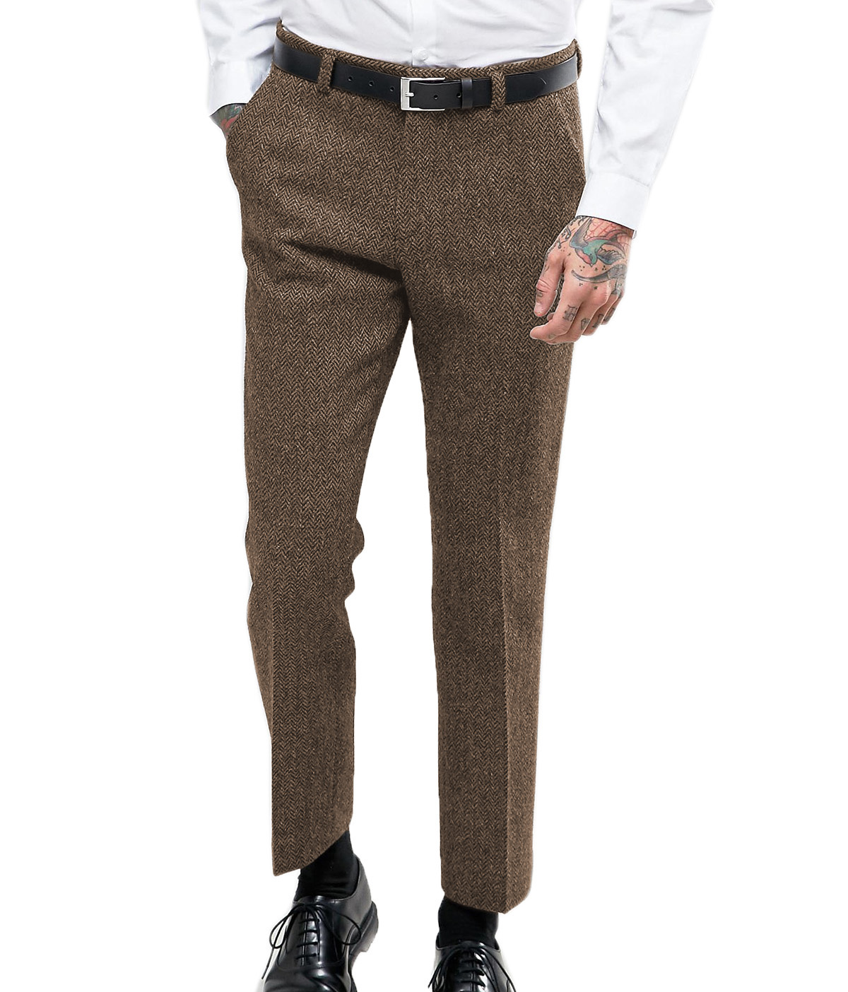 Men's Business Formal Suit Pan – Dress Pant Flat Front recenzja i cena