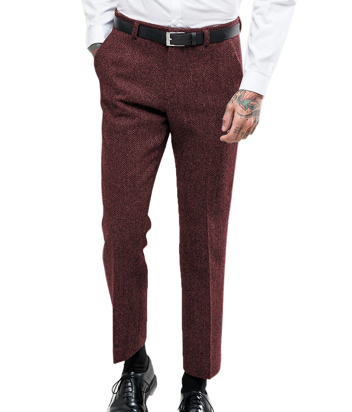 Men's Business Formal Suit Pan – Dress Pant Flat Front recenzja i cena