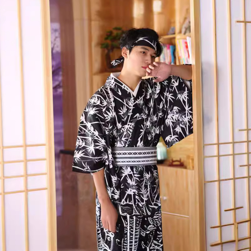 Men's Japanese Bamboo-Pattern  – Traditional Japanese Men'S Formal Wear recenzja i cena