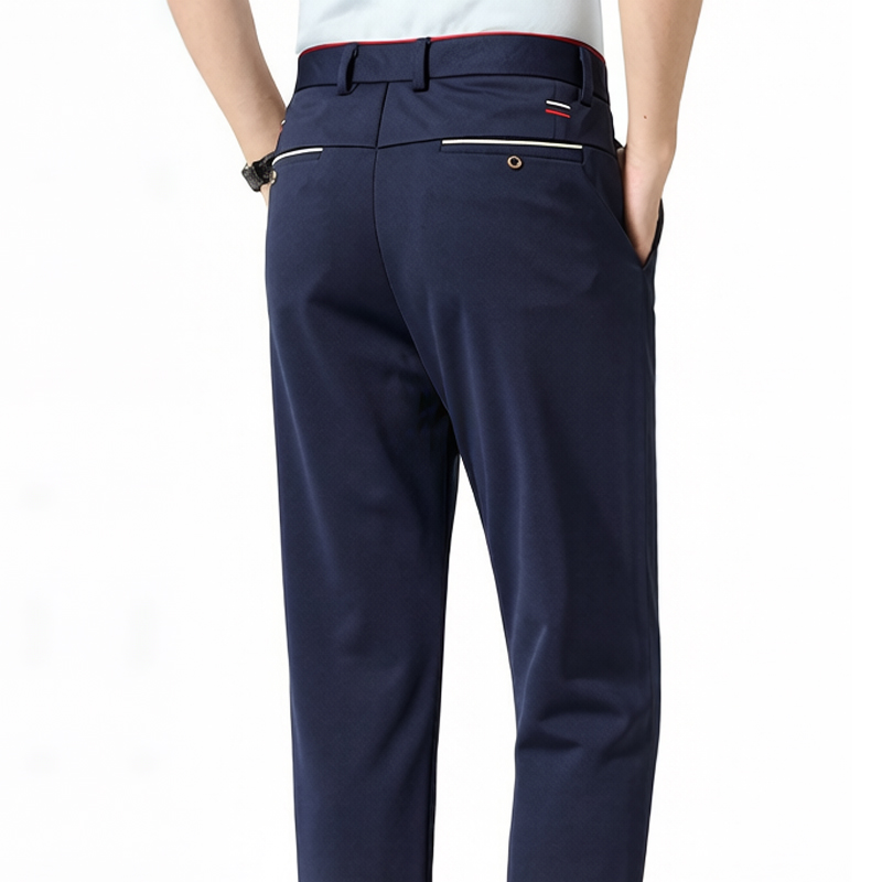Men Trousers Summer Casual Gol – Dress Pant Flat Front recenzja i cena