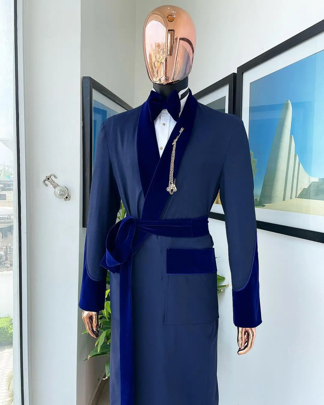 Tailor Made Royal Blue Men Sui – Men Formal Wear Dress recenzja i cena