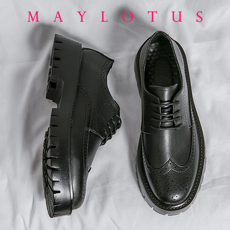 Men Brogue 5/8/10CM Platform H – Men Formal Wear Dress recenzja i cena