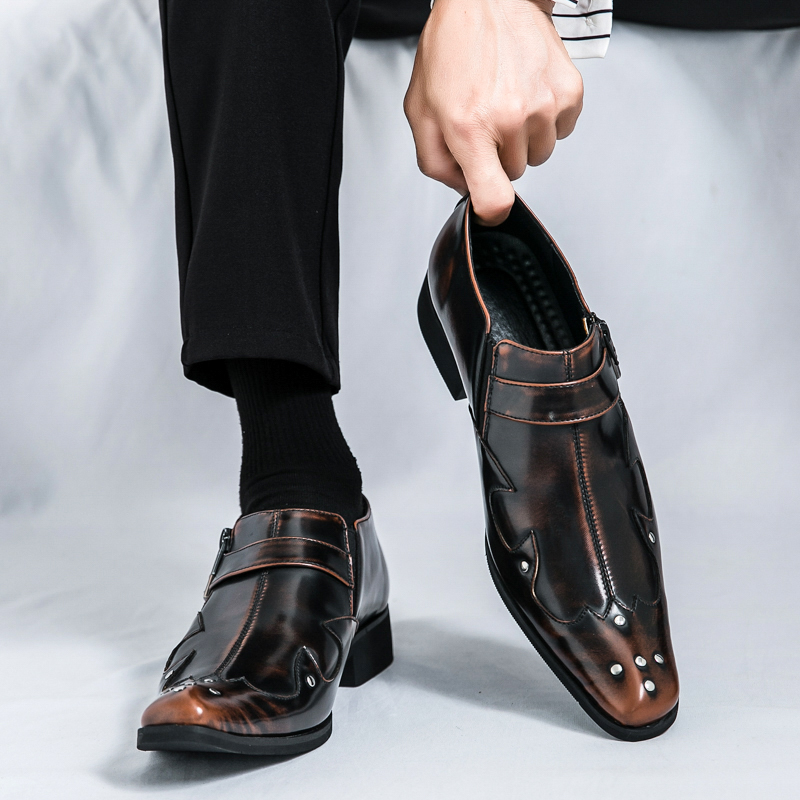 38-46 Men Business Brogue Shoe – Men Formal Wear Purple recenzja i cena