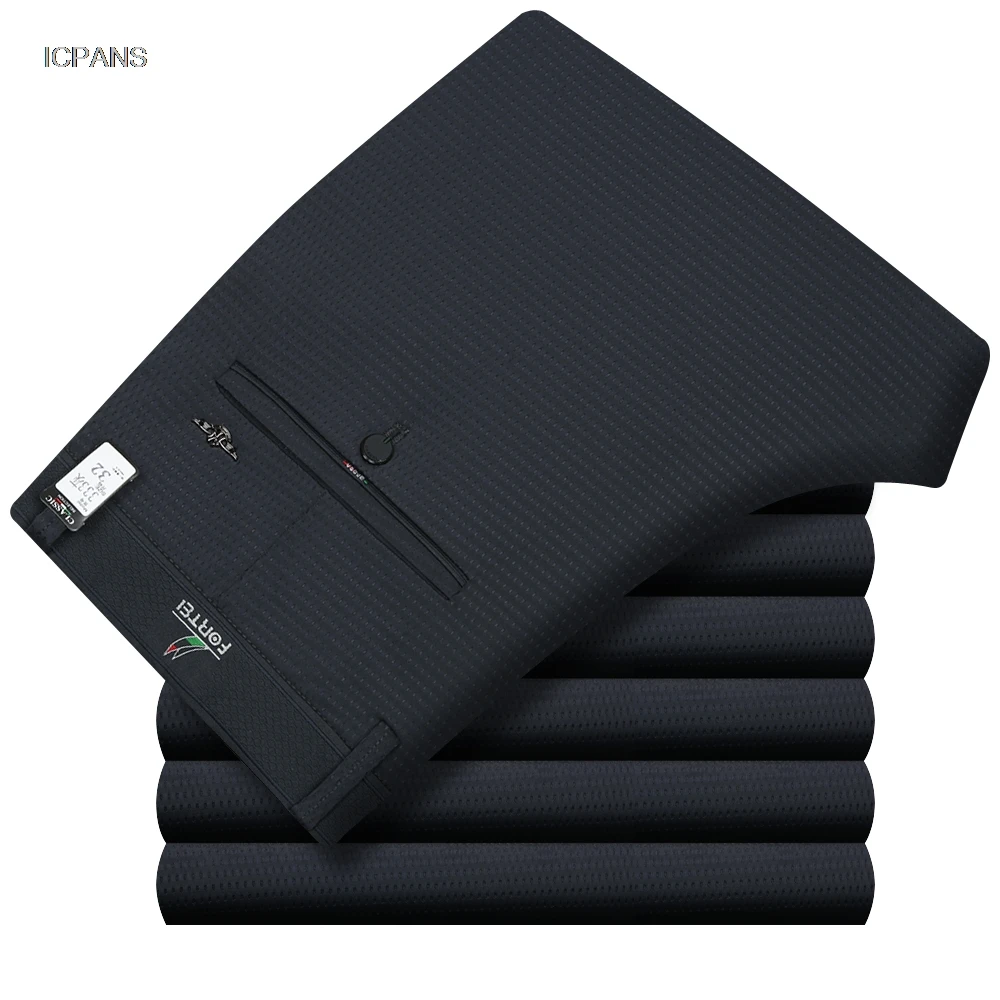Thin Summer Suit Pants Mens St – Dress Pant Flat Front recenzja i cena